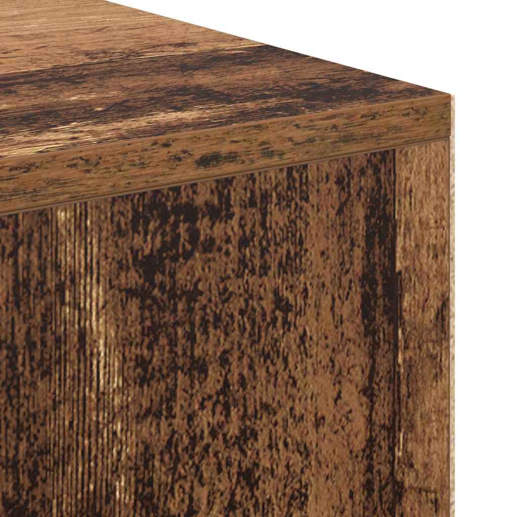 Desk with Shelf Reclaimed Wood 102 x 50 x 75 cm Engineered Wood