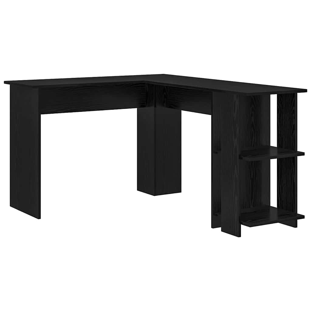 Corner Desk Black Oak Look 140 x 113.5 x 75 cm