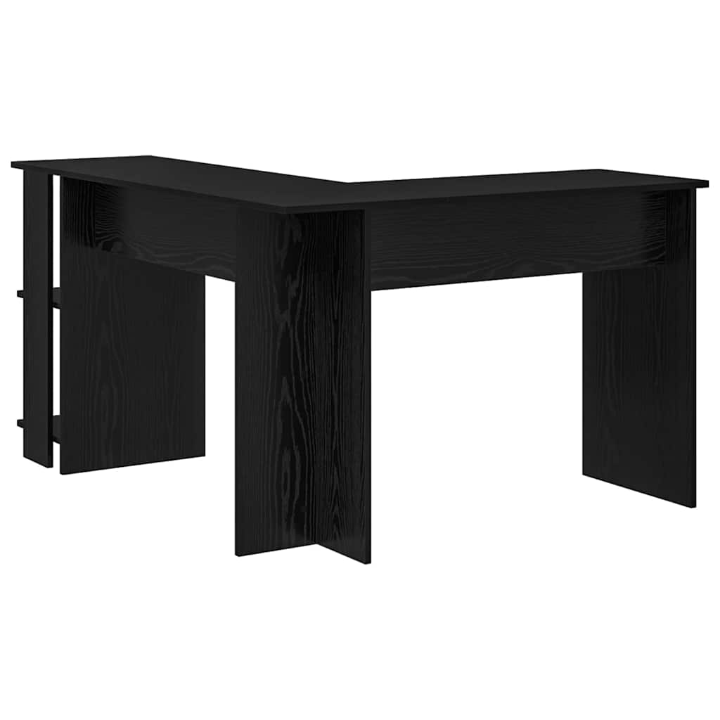 Corner Desk Black Oak Look 140 x 113.5 x 75 cm