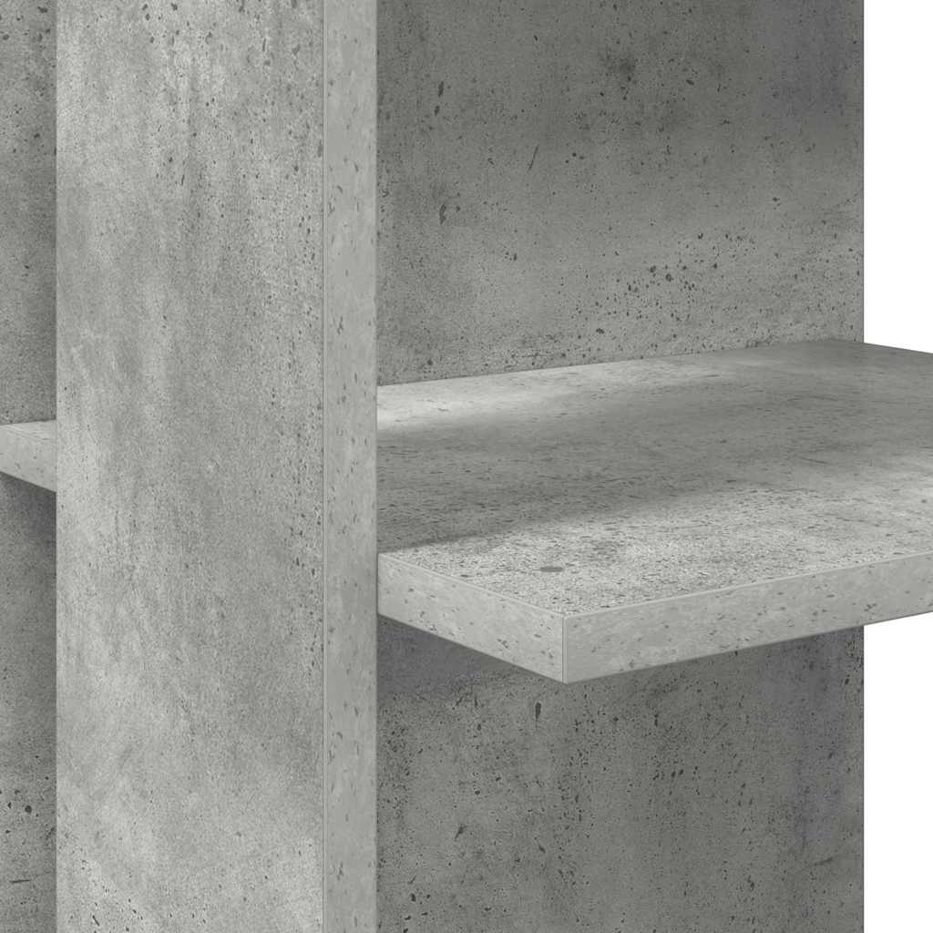 Corner Desk Concrete Grey 140 x 113.5 x 75 cm Wood-based Material