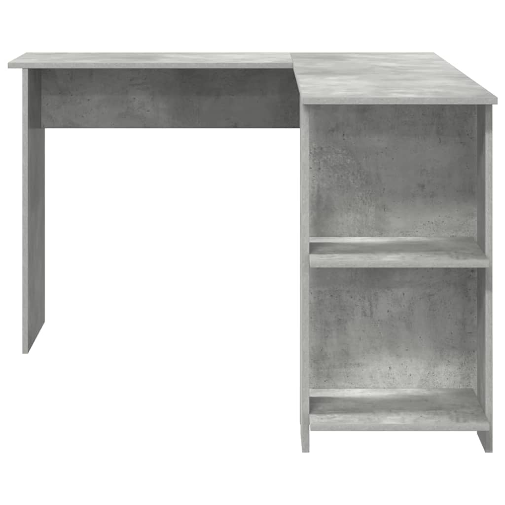 Corner Desk Concrete Grey 140 x 113.5 x 75 cm Wood-based Material