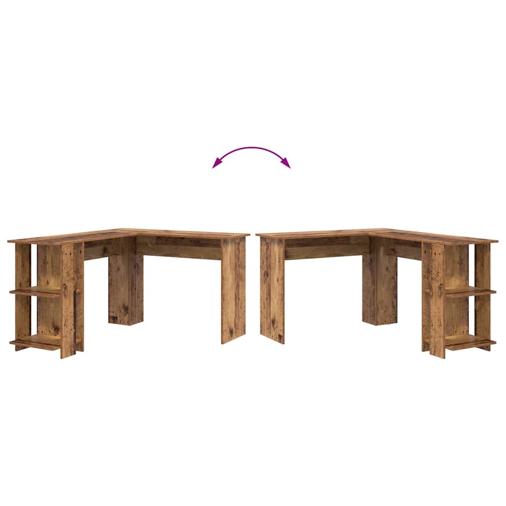 Corner Desk Reclaimed Wood 140 x 113.5 x 75 cm Wood-based Material