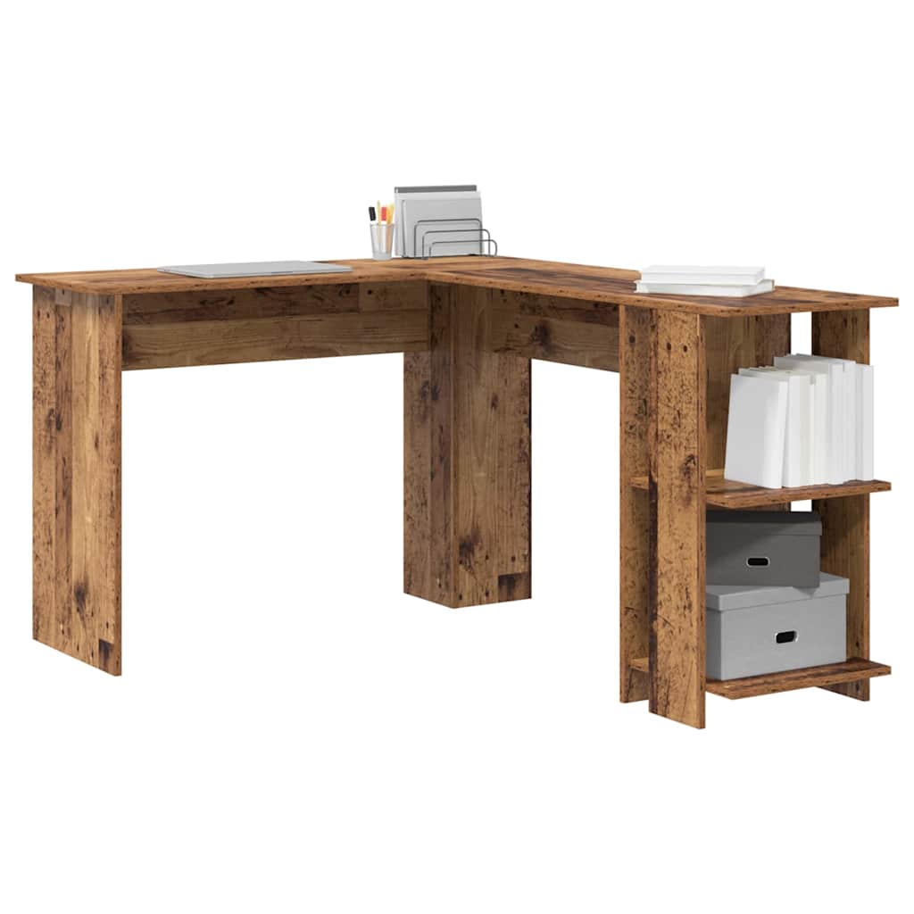 Corner Desk Reclaimed Wood 140 x 113.5 x 75 cm Wood-based Material