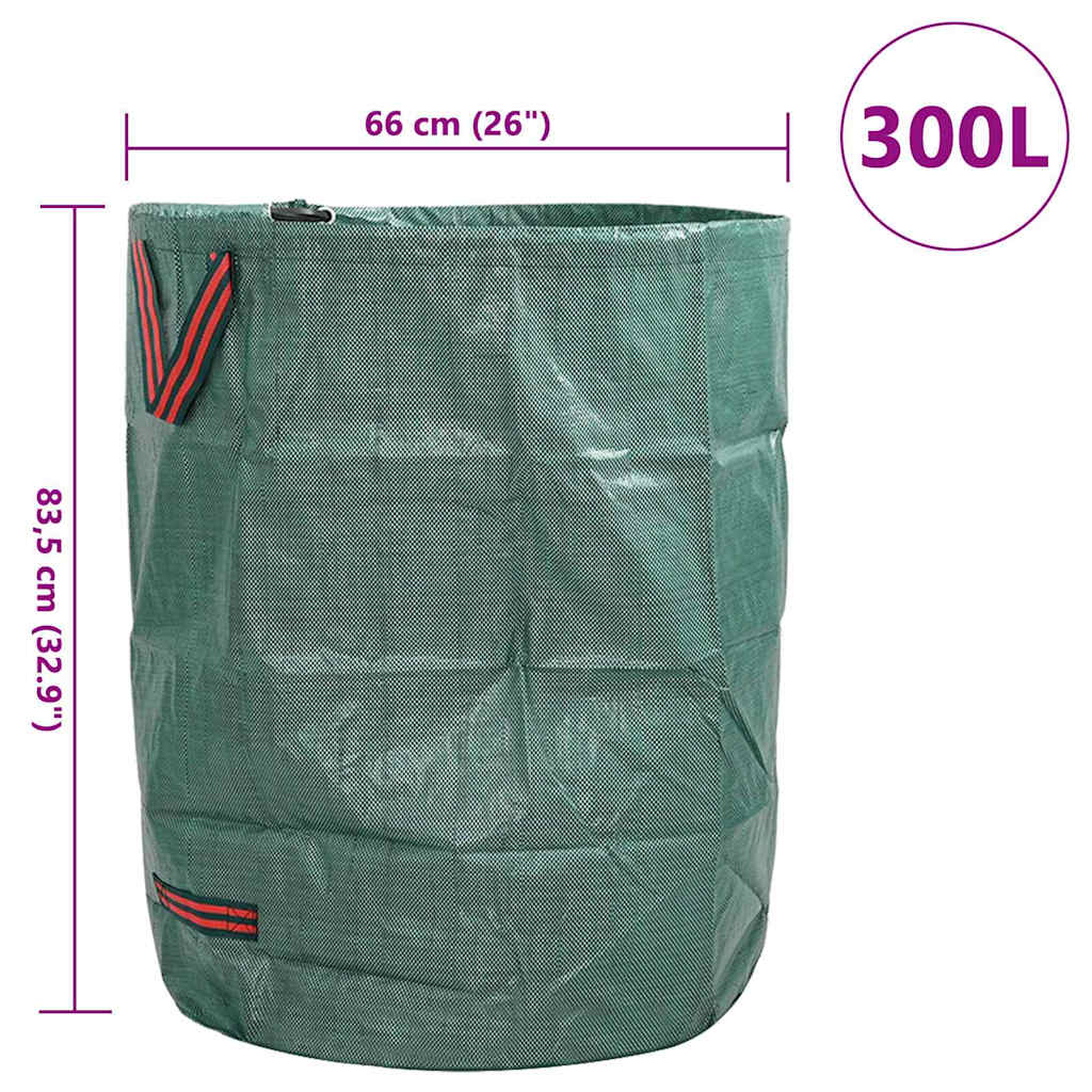 Sacs à déchets de jardin 12 pcs Vert 66 x 66 x 83,5 cm Polypropylène