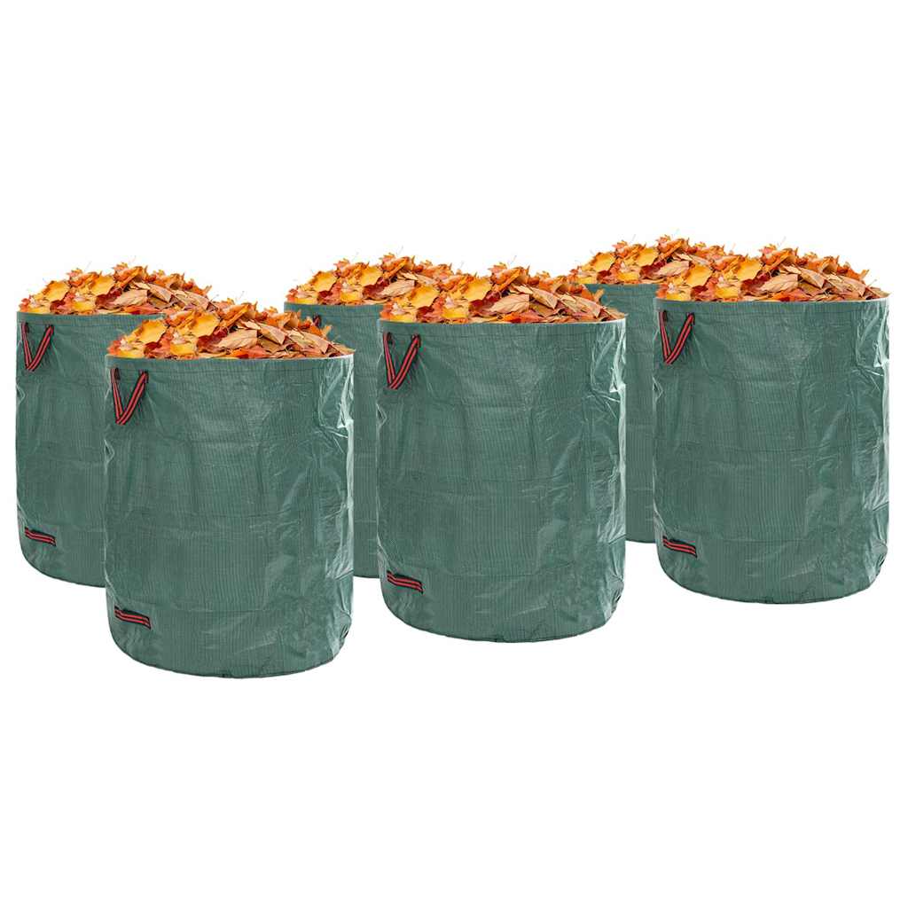 Sacs à déchets de jardin 12 pcs vert 79 x 79 x 99,5 cm polypropylène