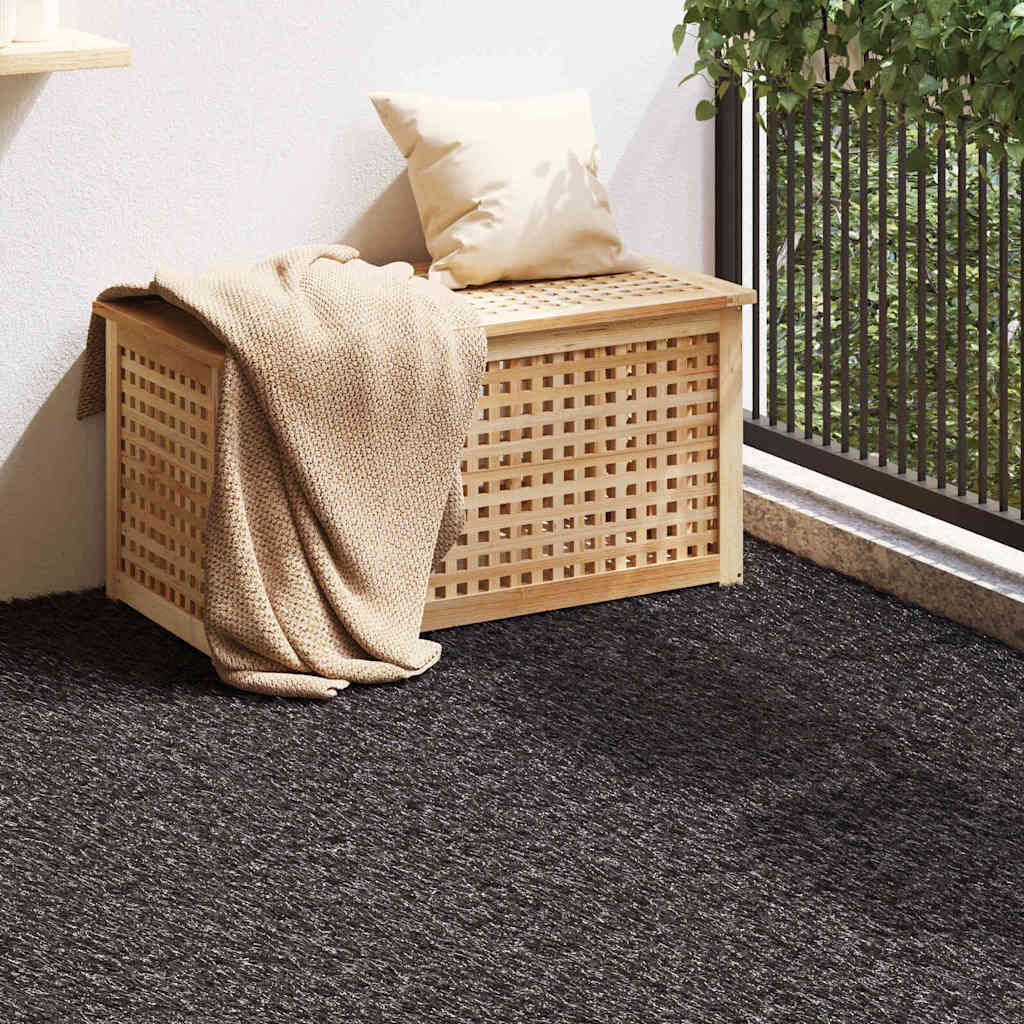 Gazon artificiel noir 1500 x 100 x 4 cm polypropylène