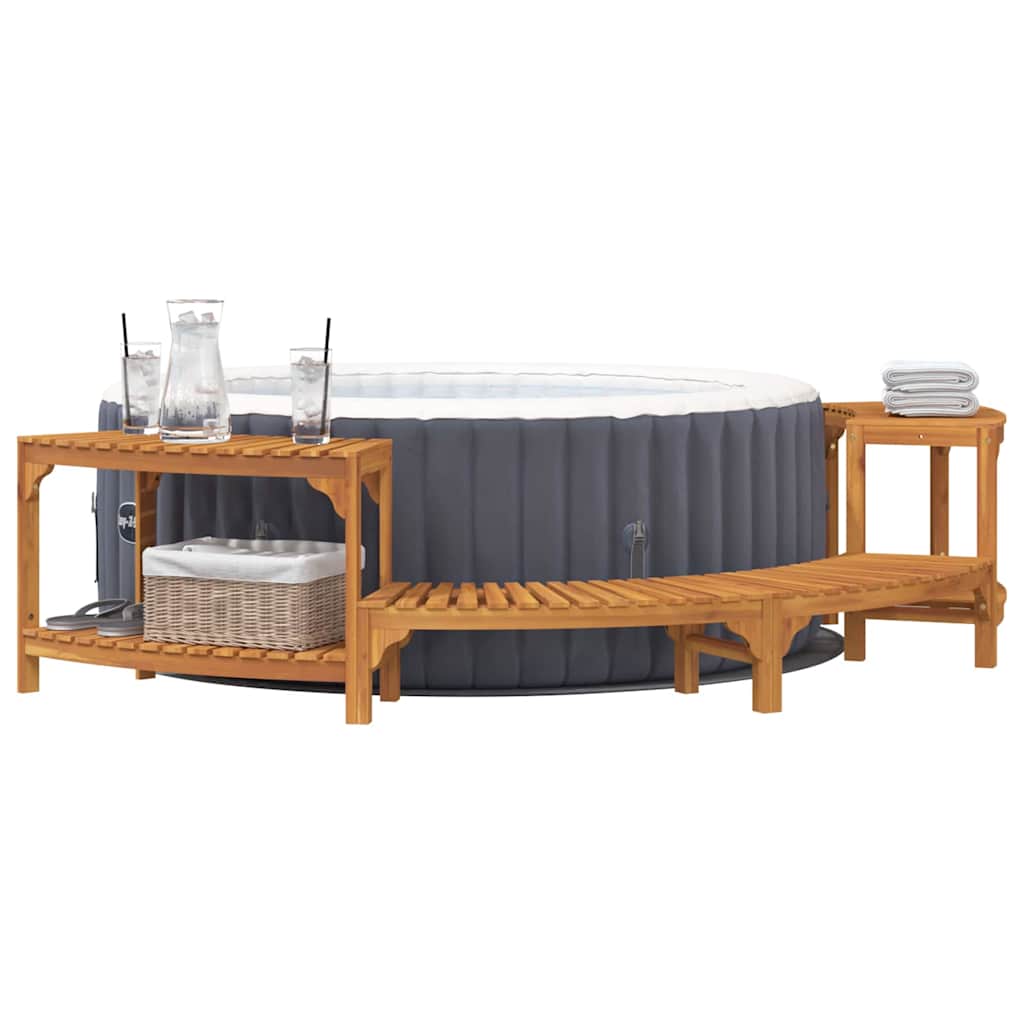 Whirlpool Umgebung Halb-Rund Braun 272 x 120 x 55,5 cm