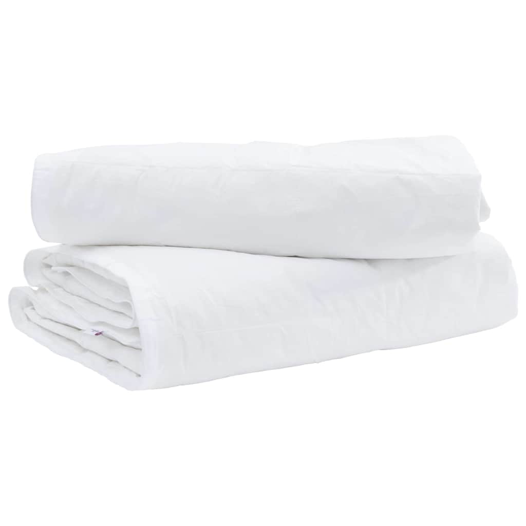 Couette 2-en-1 Blanche 140 x 220 cm Plume