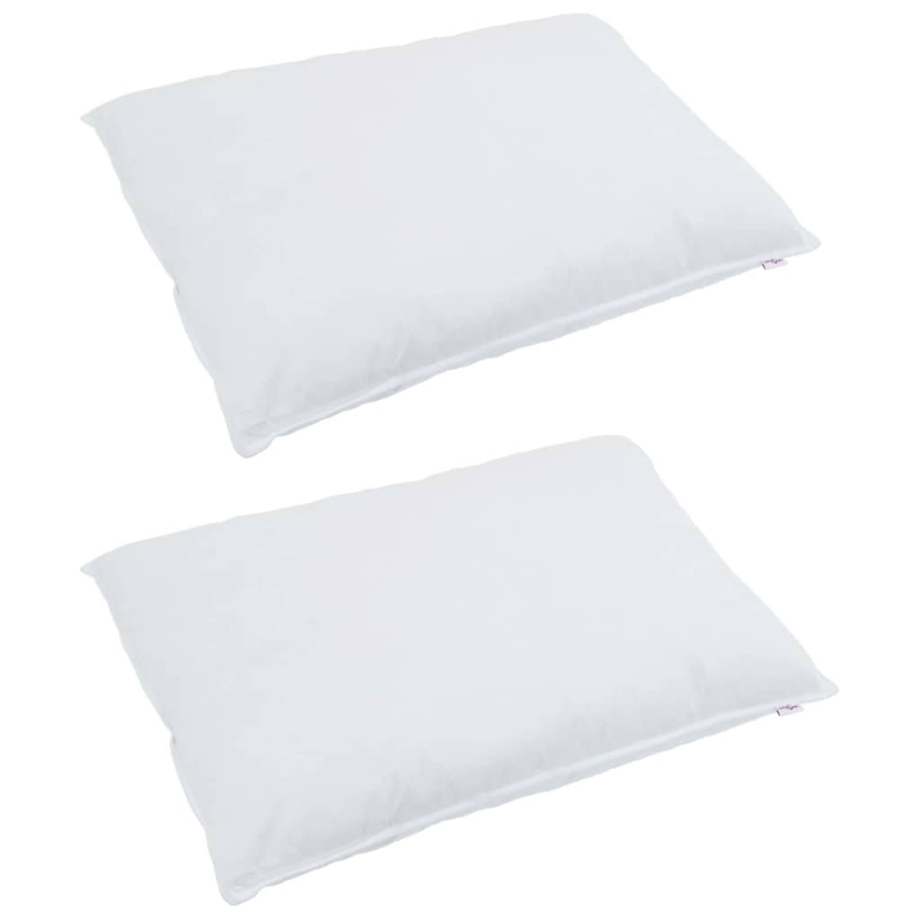 Pillows with 2 pcs White 50 x 75 cm Feather
