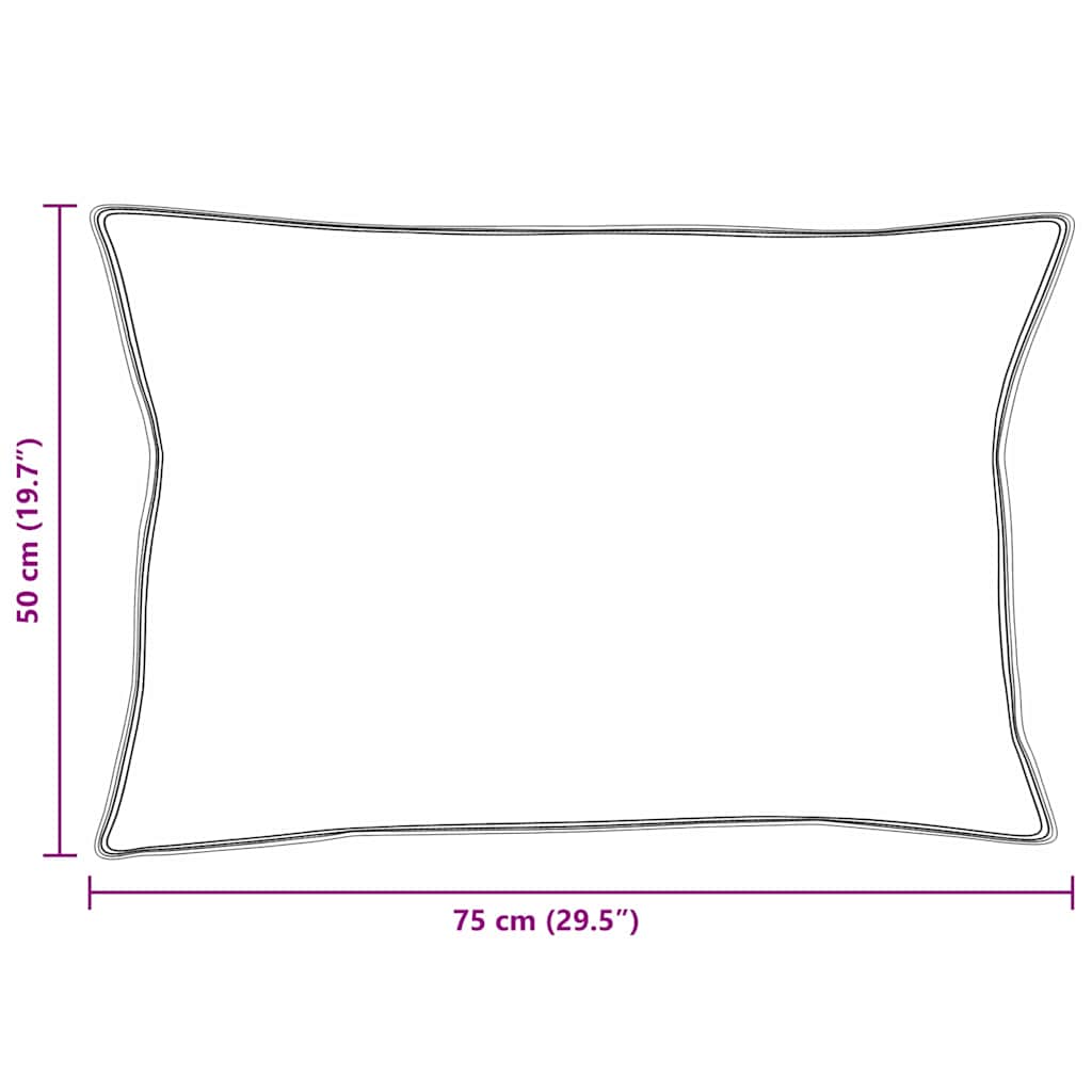 Pillows with 2 pcs White 50 x 75 cm Feather