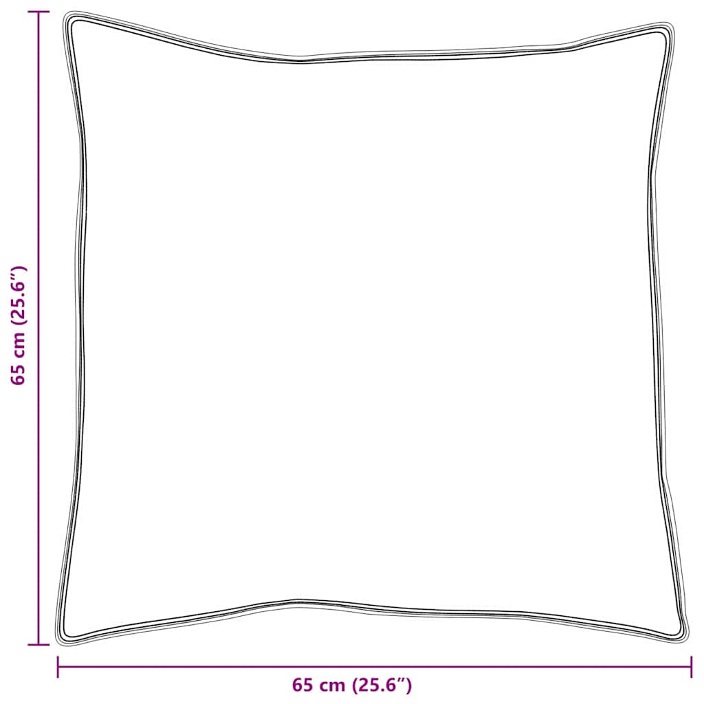 Kopfkissen mit Kissen 2 pcs Weiß 65 x 65 cm Feder