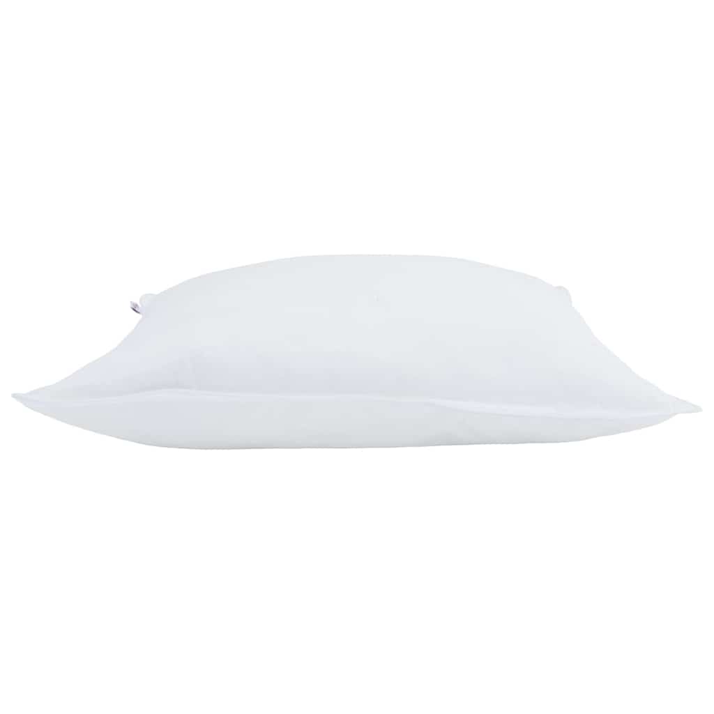 Pillows with pillowcases 2 pcs White 80 x 80 cm Feather