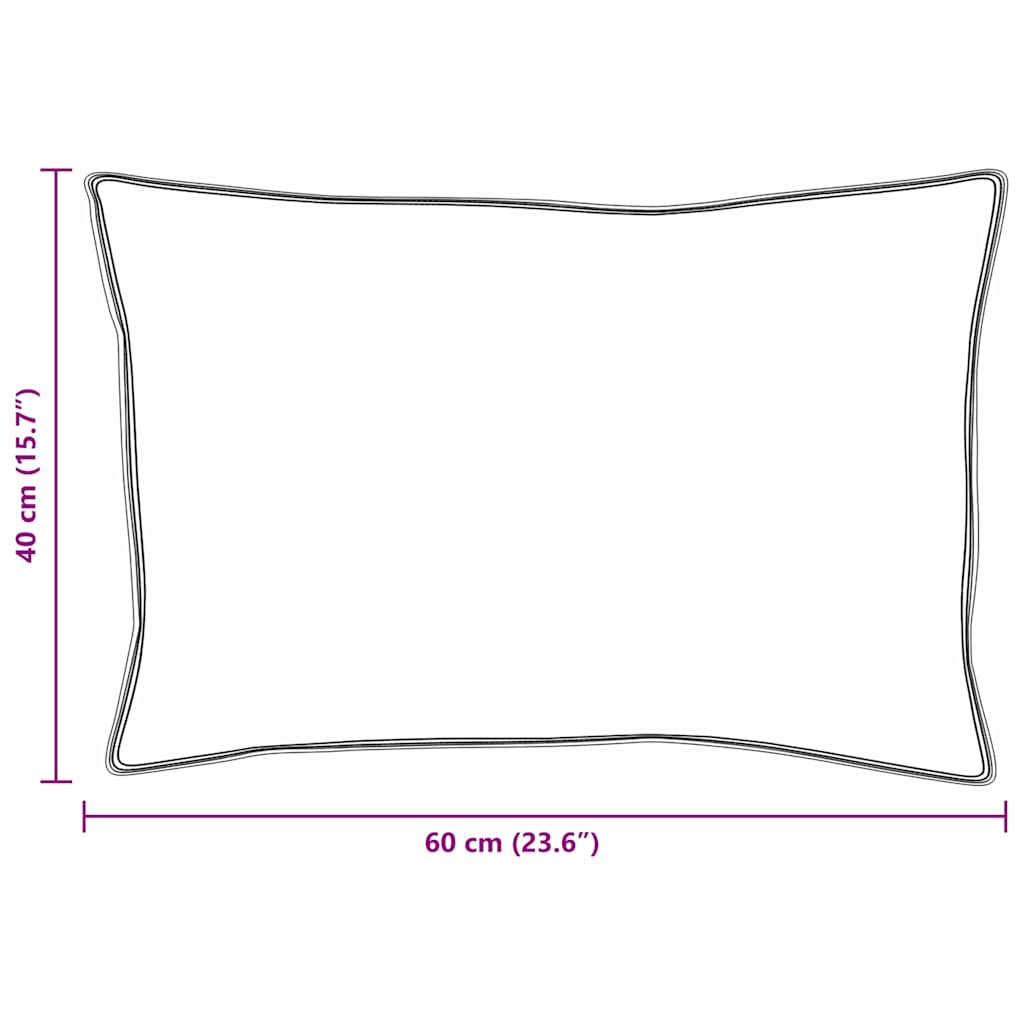 Pillows with pillowcases 2 pcs White 40 x 60 cm Cotton