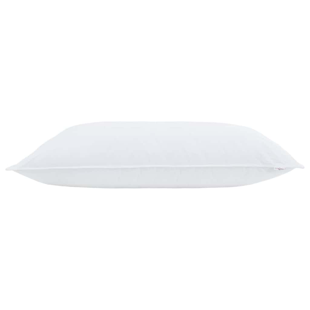 Kopfkissen mit Kissen 2 pcs Weiß 40 x 80 cm Baumwolle