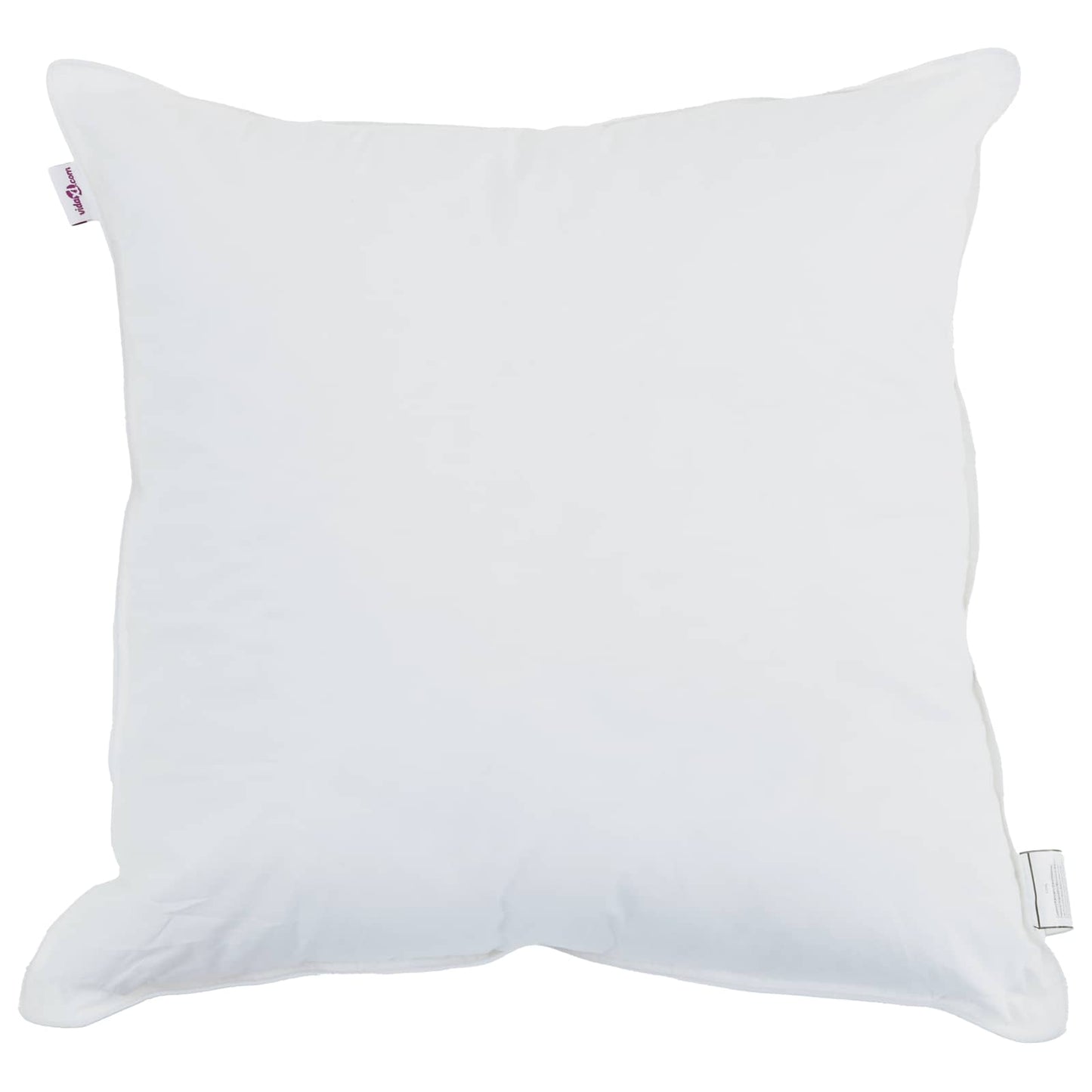 Pillow with Pillow 2 pcs White 50 x 50 cm Cotton