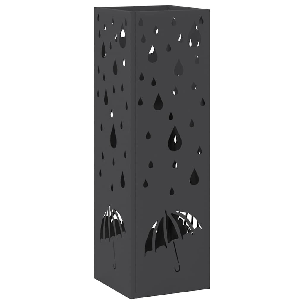 Sonnenschirmhalter Schwarz 15,5 x 15,5 x 49 cm Metall