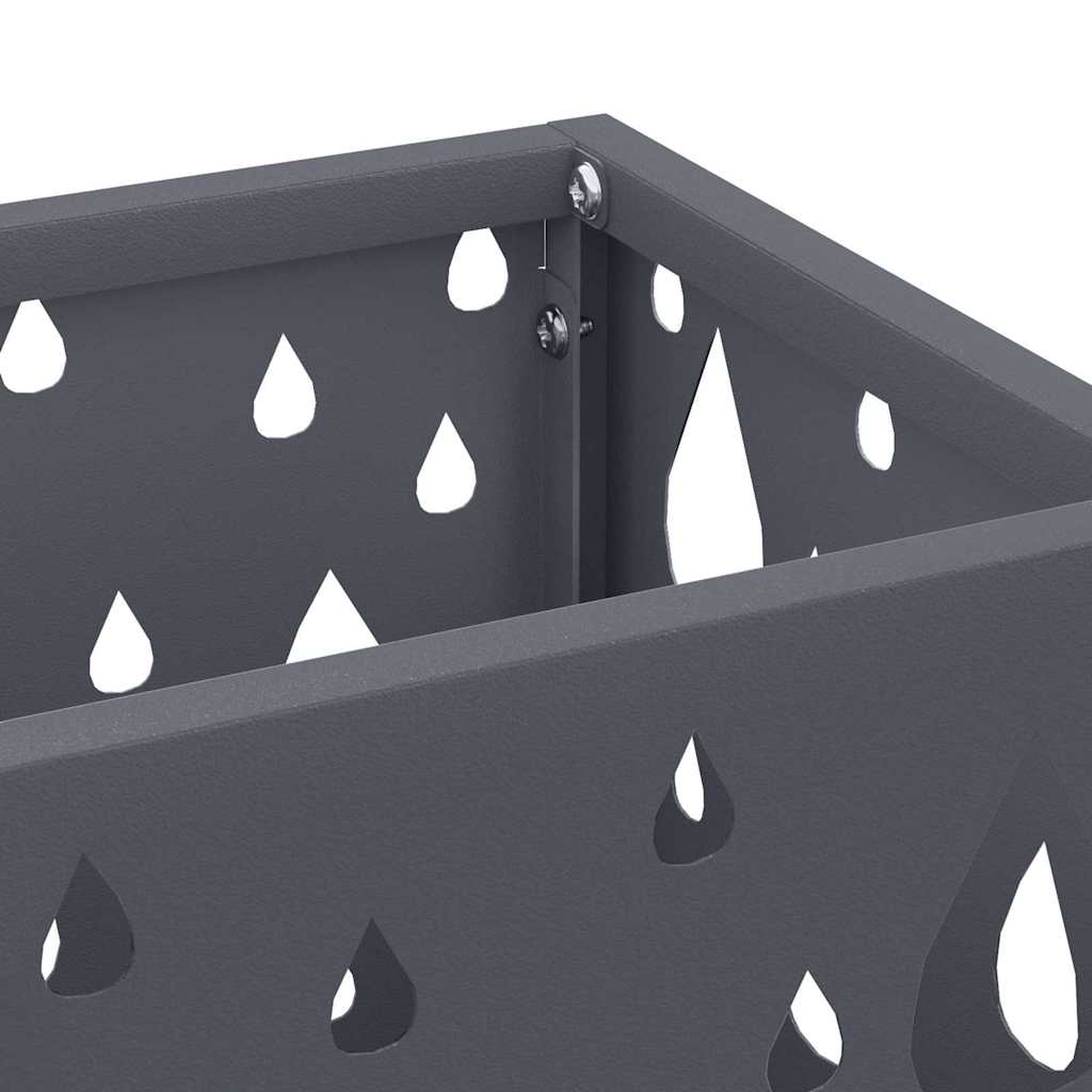 Support de parasol Anthracite 15,5 x 15,5 x 49 cm Métal