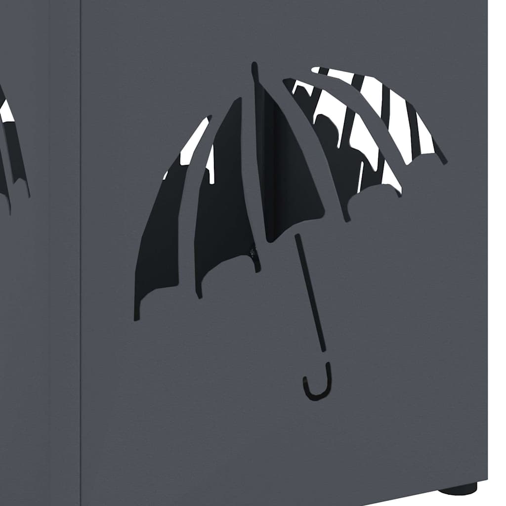 Support de parasol Anthracite 15,5 x 15,5 x 49 cm Métal