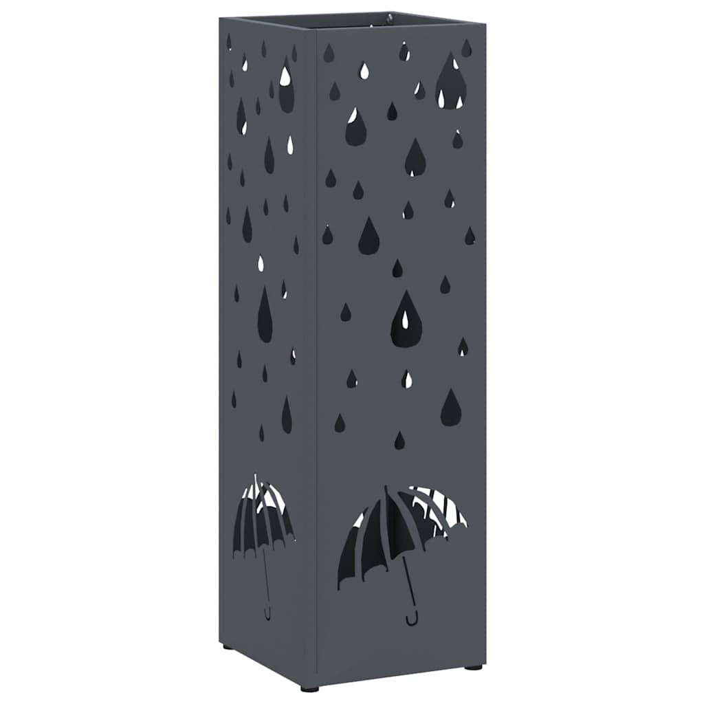 Support de parasol Anthracite 15,5 x 15,5 x 49 cm Métal