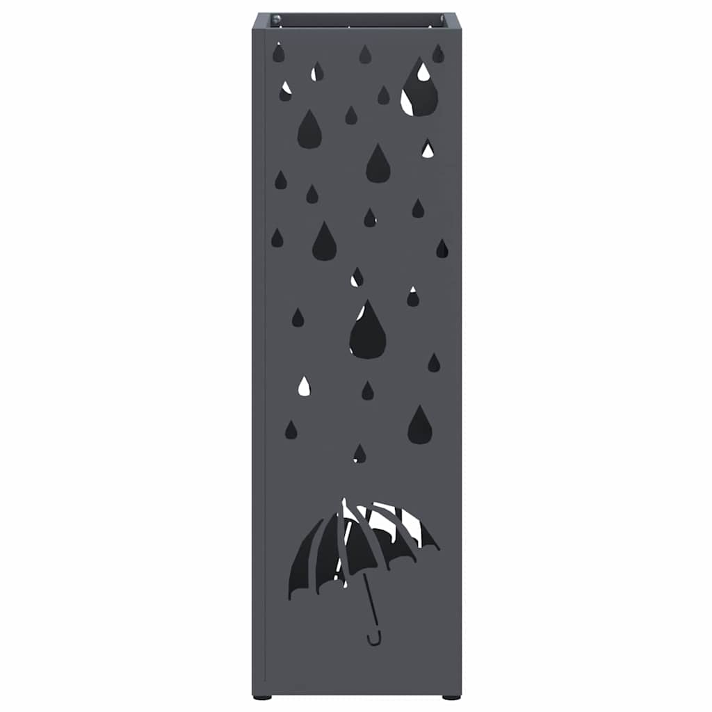 Support de parasol Anthracite 15,5 x 15,5 x 49 cm Métal