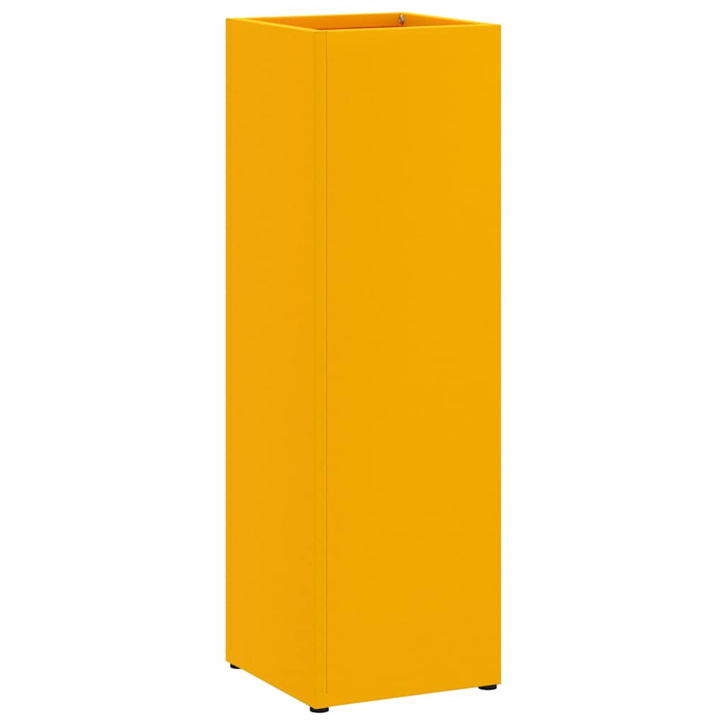 Sonnenschirmhalter mit Speicher Senf 15,5 x 15,5 x 49 cm Metall