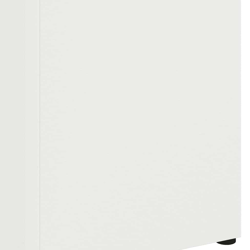 Support de parasol avec réservoir Blanc 15,5 x 15,5 x 49 cm Métal