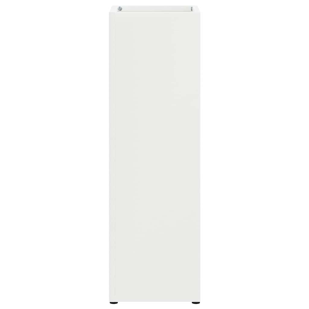 Support de parasol avec réservoir Blanc 15,5 x 15,5 x 49 cm Métal