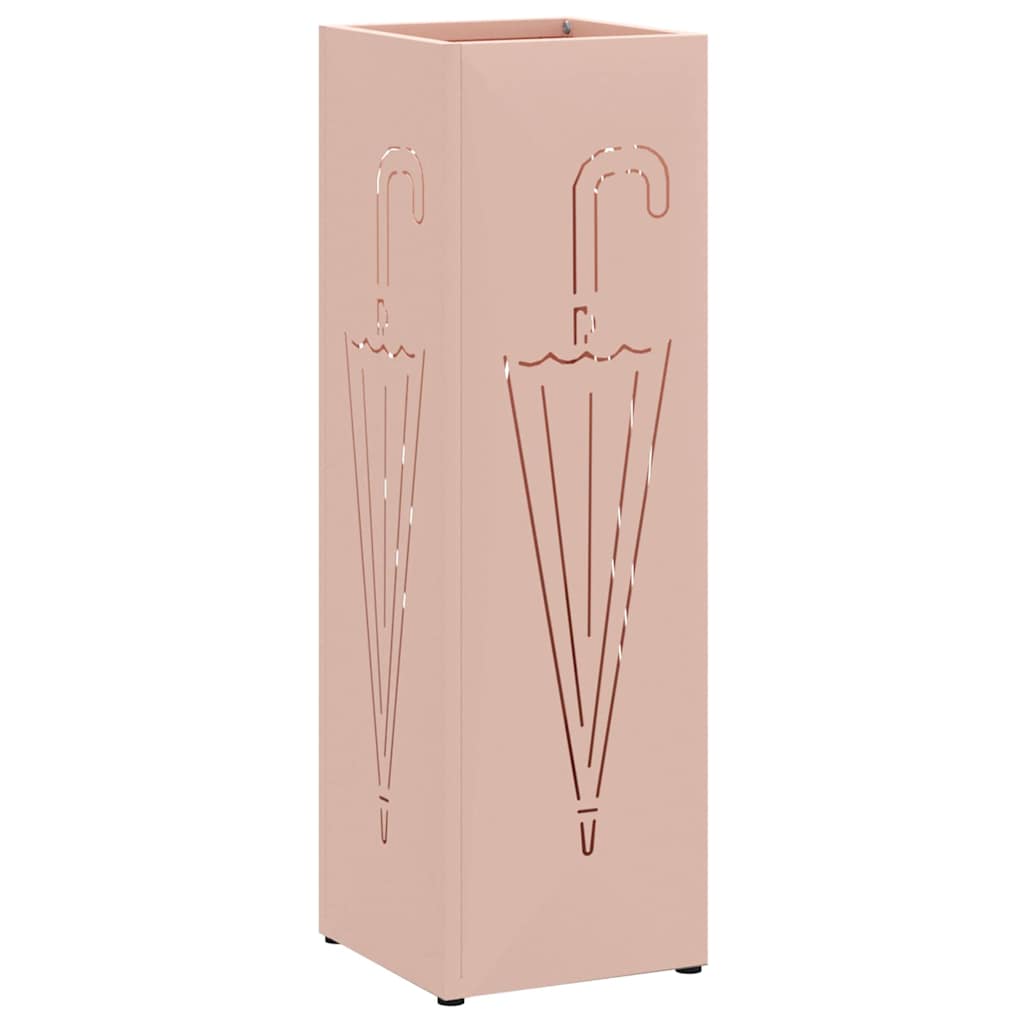 Sonnenschirmhalter mit Speicher Rosa 15,5 x 15,5 x 49 cm Metall