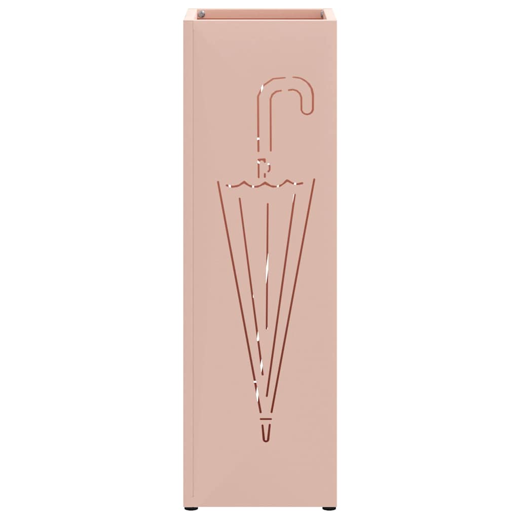 Sonnenschirmhalter mit Speicher Rosa 15,5 x 15,5 x 49 cm Metall