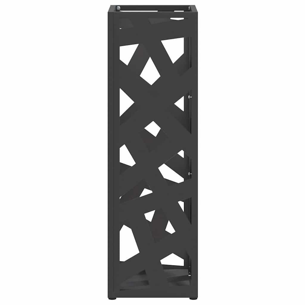 Black Parasol Holder 15.5 x 15.5 x 49 cm Metal