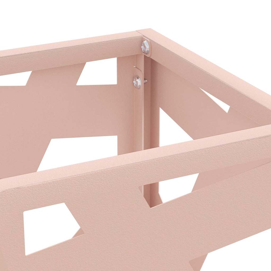 Parasol Holder with Storage Pink 15.5 x 15.5 x 49 cm Metal
