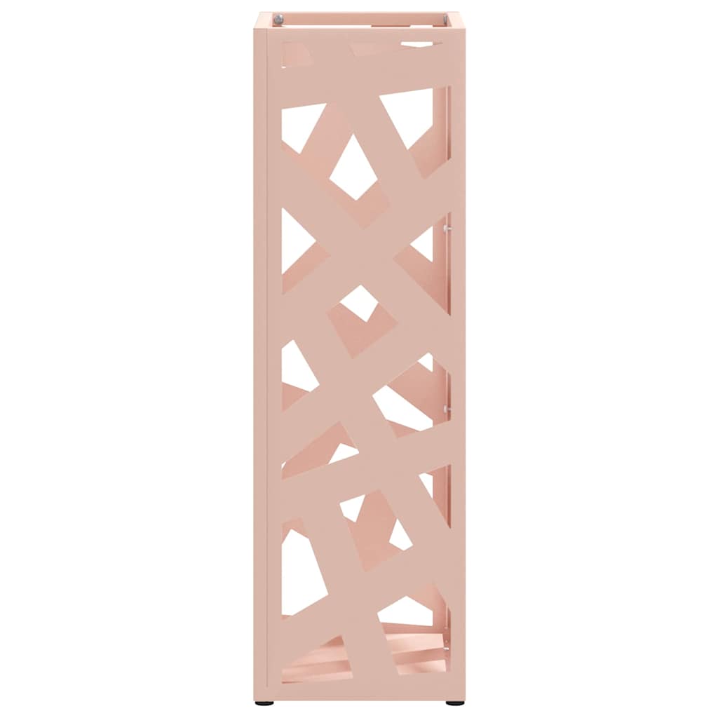 Parasol Holder with Storage Pink 15.5 x 15.5 x 49 cm Metal