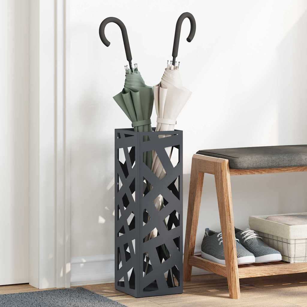 Support parasol anthracite 15,5 x 15,5 x 49 cm métal