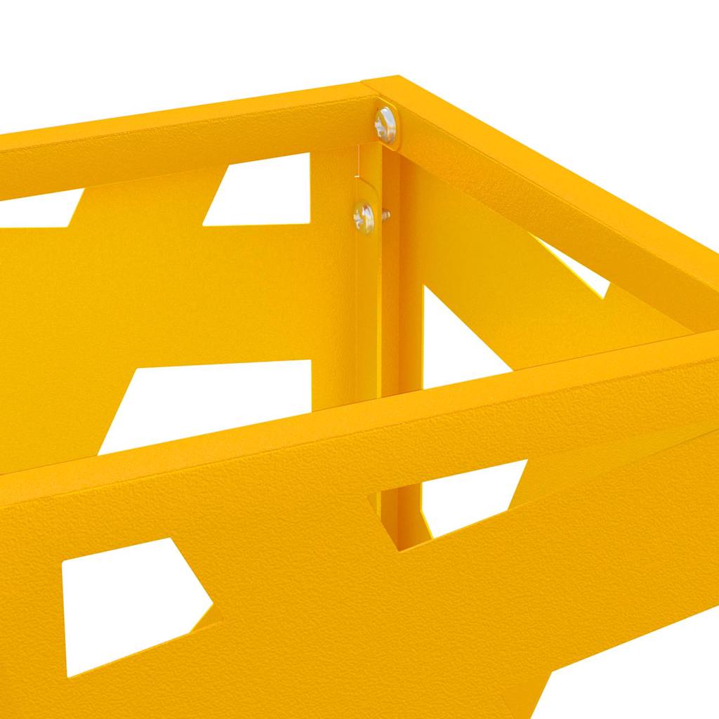 Sonnenschirmhalter mit Speicher Senf 15,5 x 15,5 x 49 cm Metall
