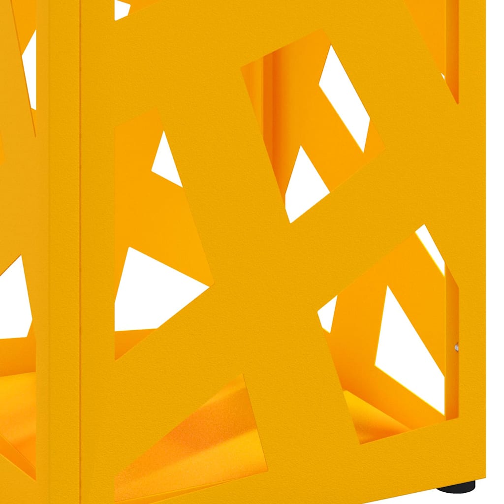 Sonnenschirmhalter mit Speicher Senf 15,5 x 15,5 x 49 cm Metall