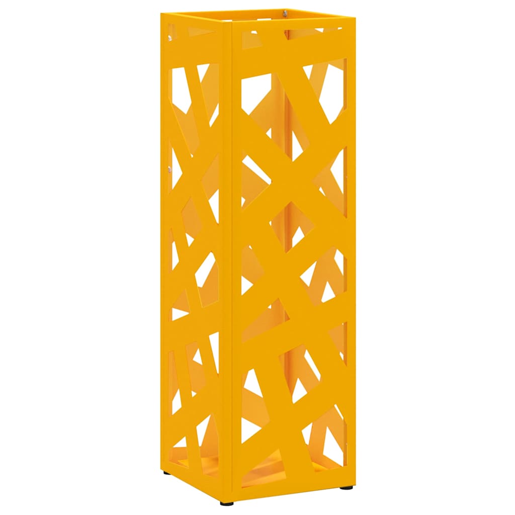 Sonnenschirmhalter mit Speicher Senf 15,5 x 15,5 x 49 cm Metall