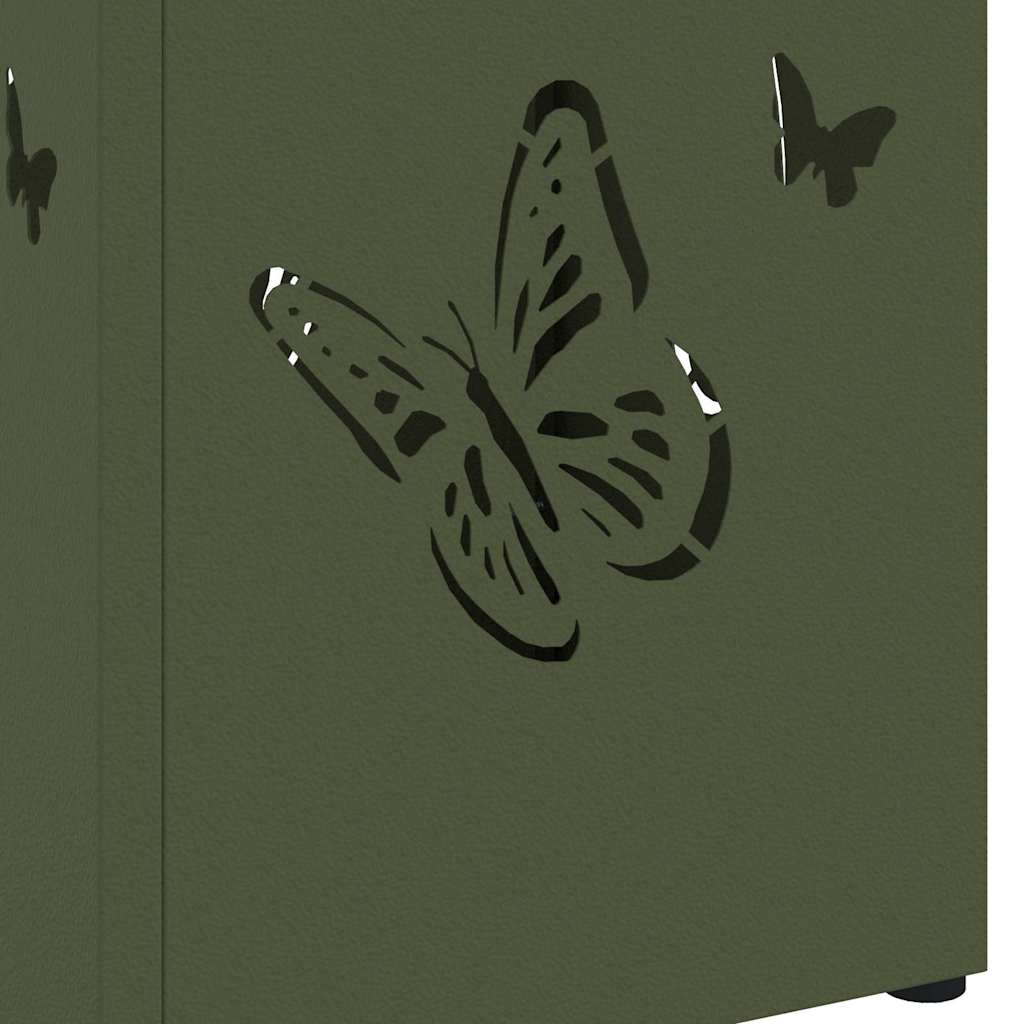 Support de parasol avec rangement Olive 15,5 x 15,5 x 49 cm Métal