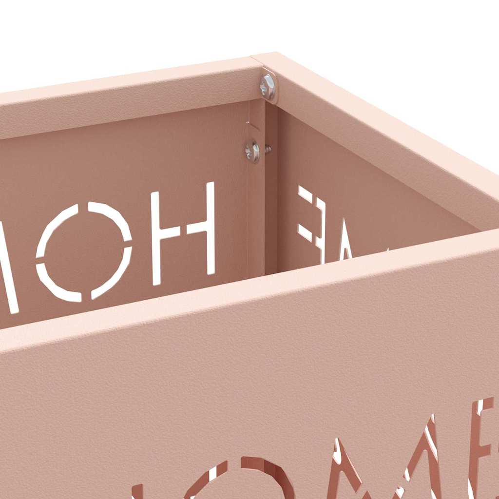 Parasol Holder with Storage Pink 15.5 x 15.5 x 49 cm Metal