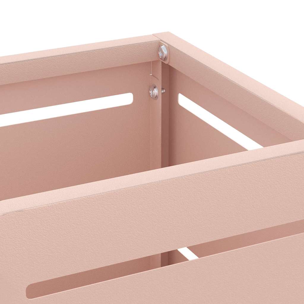 Parasol Holder with Storage Pink 15.5 x 15.5 x 49 cm Metal