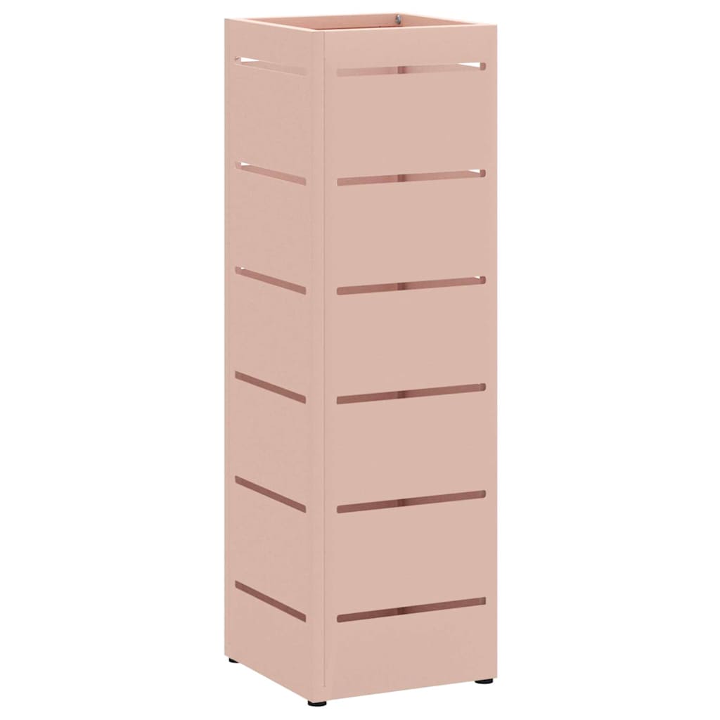 Parasol Holder with Storage Pink 15.5 x 15.5 x 49 cm Metal