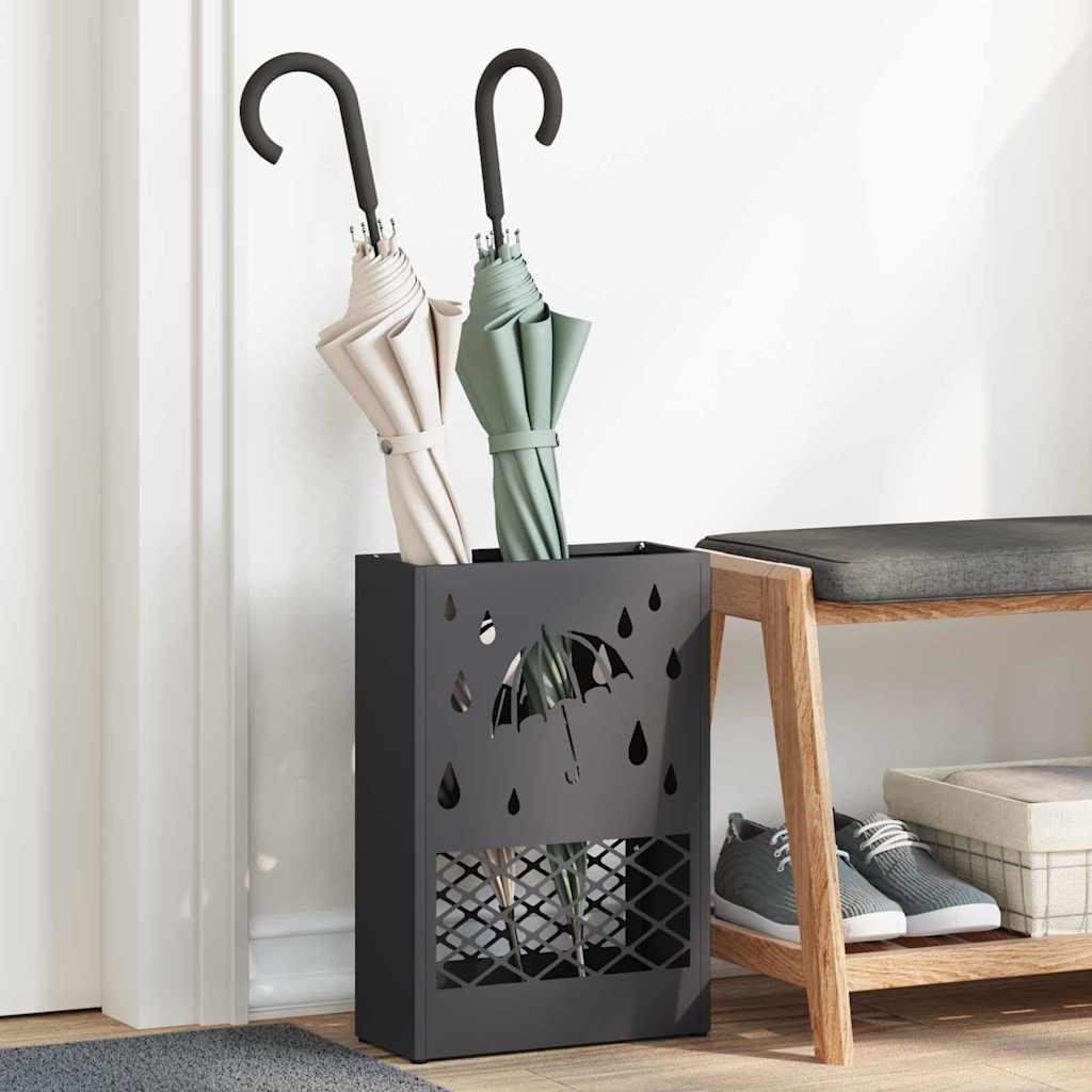 Sonnenschirmhalter Schwarz 28 x 12 x 41 cm Stahl