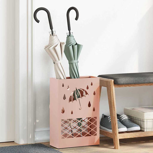 Parasol holder pink 28 x 12 x 41 cm steel