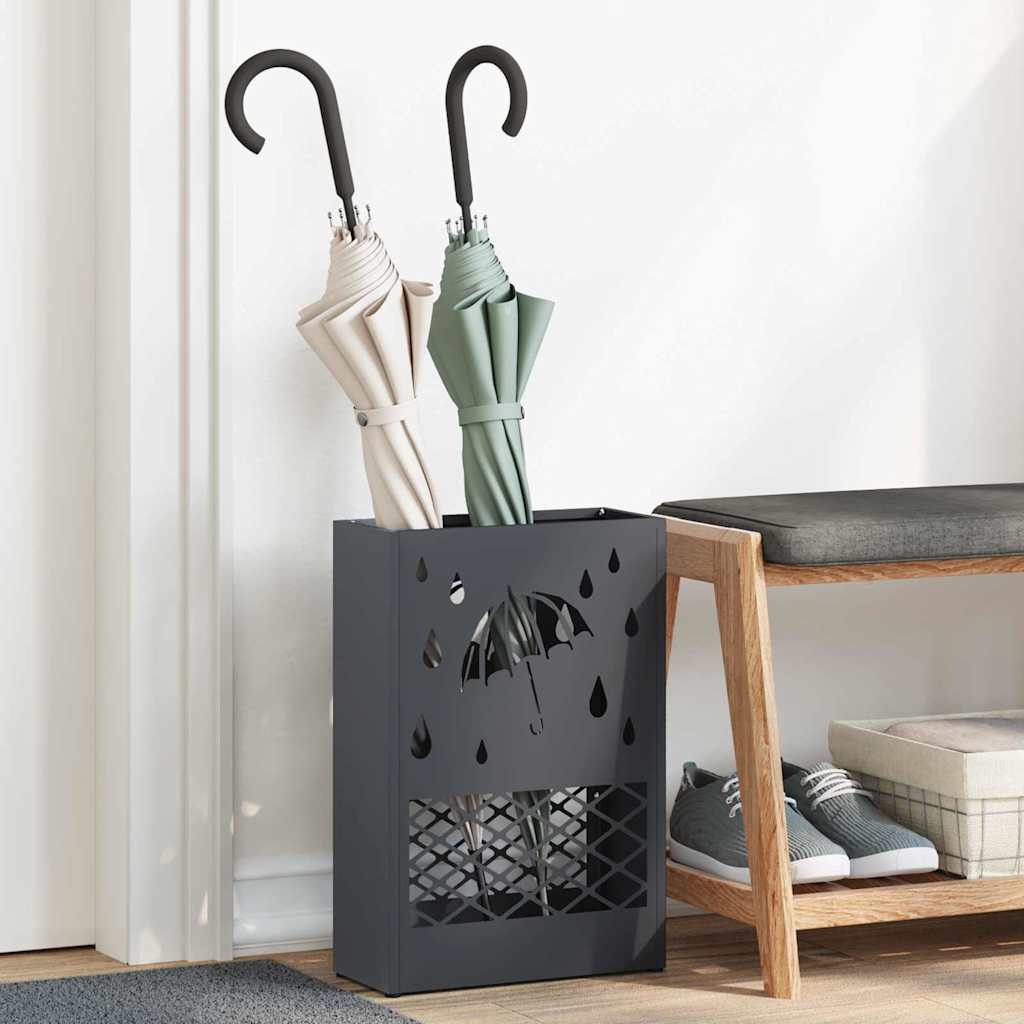 Parasol Holder Anthracite 28 x 12 x 41 cm Steel