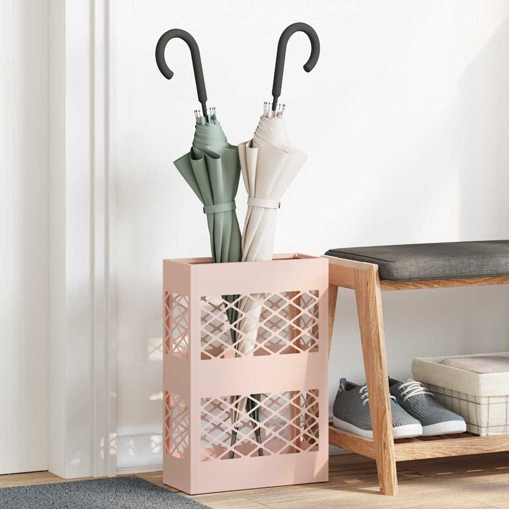 Parasol holder pink 28 x 12 x 41 cm steel