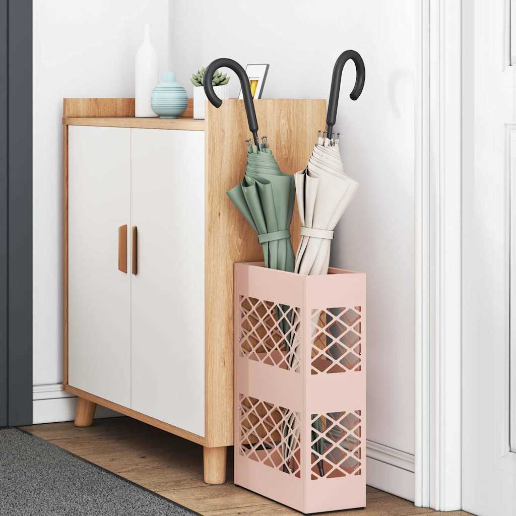 Parasol holder pink 28 x 12 x 41 cm steel
