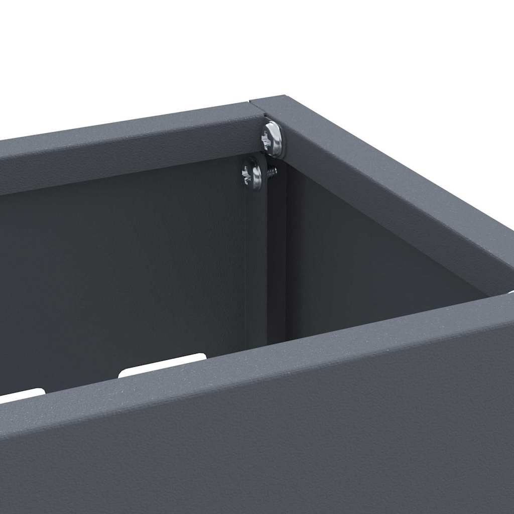 Support de parasol anthracite 28 x 12 x 41 cm acier