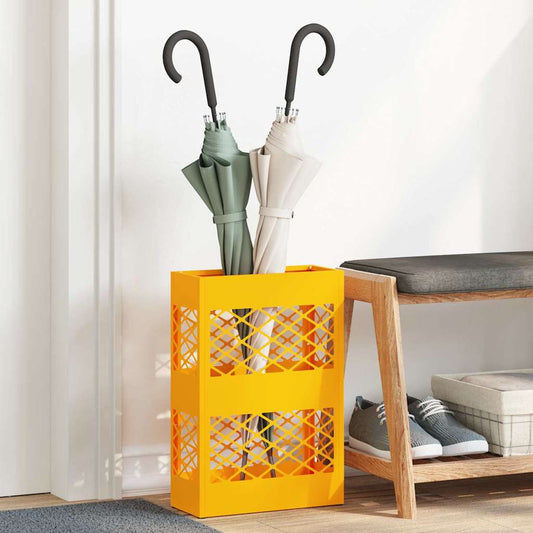 Parasol Holder Mustard Yellow 28 x 12 x 41 cm Steel