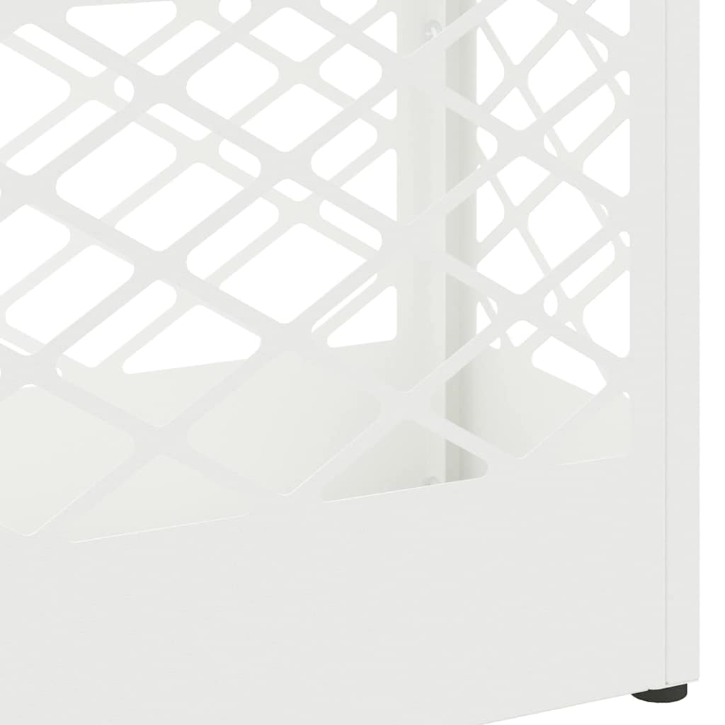 Support de parasol blanc 28 x 12 x 41 cm acier