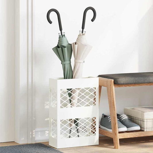 Parasol Holder White 28 x 12 x 41 cm Steel
