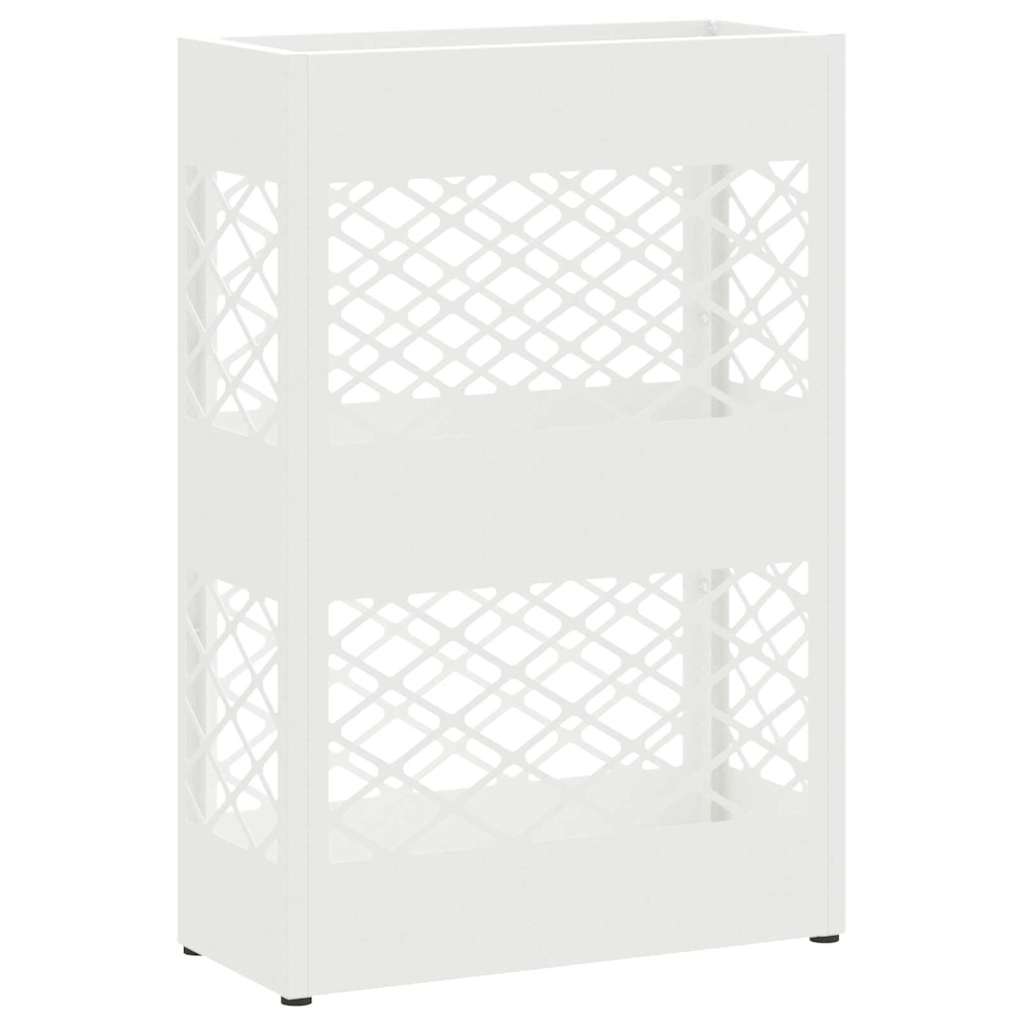 Support de parasol blanc 28 x 12 x 41 cm acier